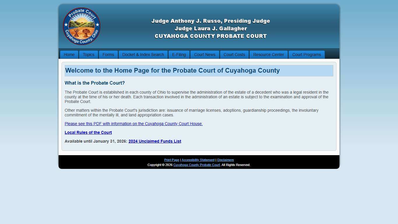 Cuyahoga County Probate Court